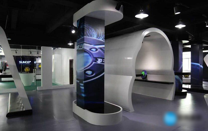 東莞企業展示廳設計SUNQS電子運動公司